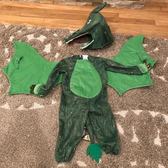 New Pottery Barn Kids GREEN DRAGON Costume Kids Size 3T